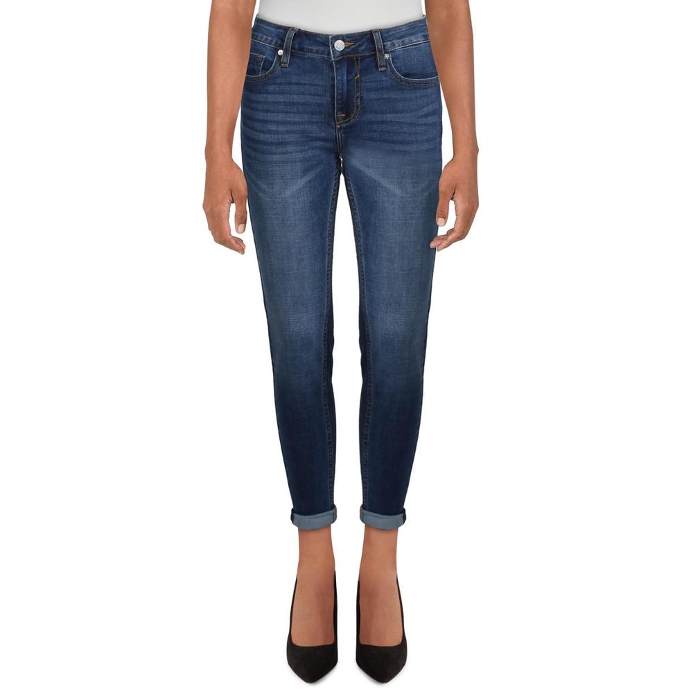 Vigoss Womens Thompson Blue Mid Rise Rolled Cuff Denim Jeans NWOT